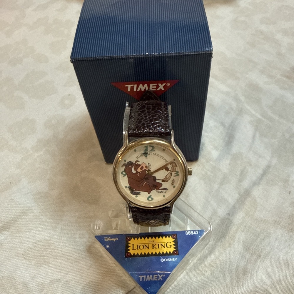 Timex Lion King Disney Wrist Watch Timon and Pumbaa with Box & Packaging